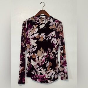 Calvin Klein Floral Long Sleeve Blouse